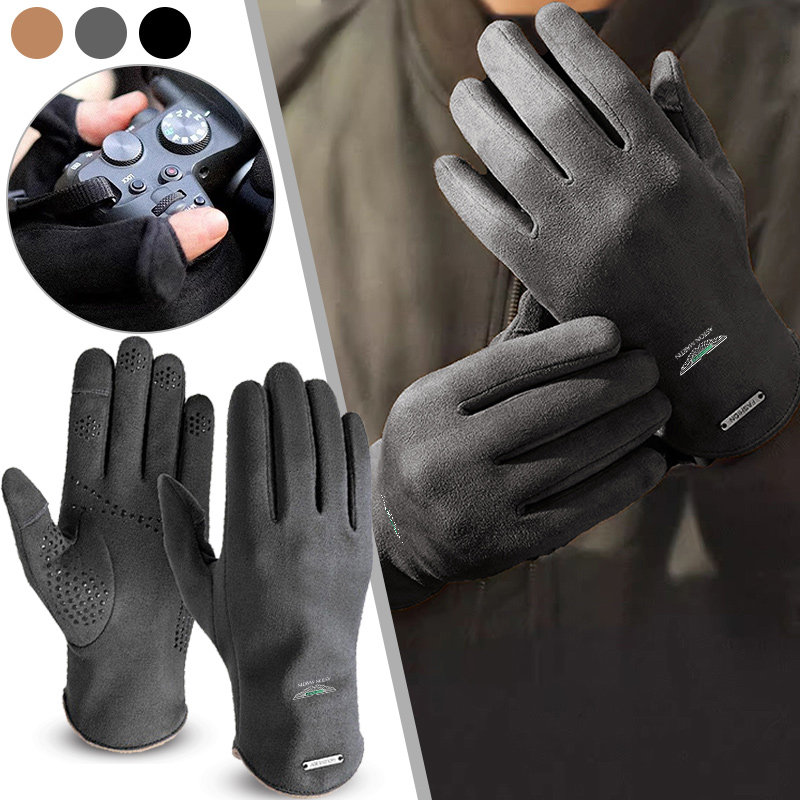 Touch Screen Gloves - 1 Paar Motorfiets Outdoor Dikke Winddichte