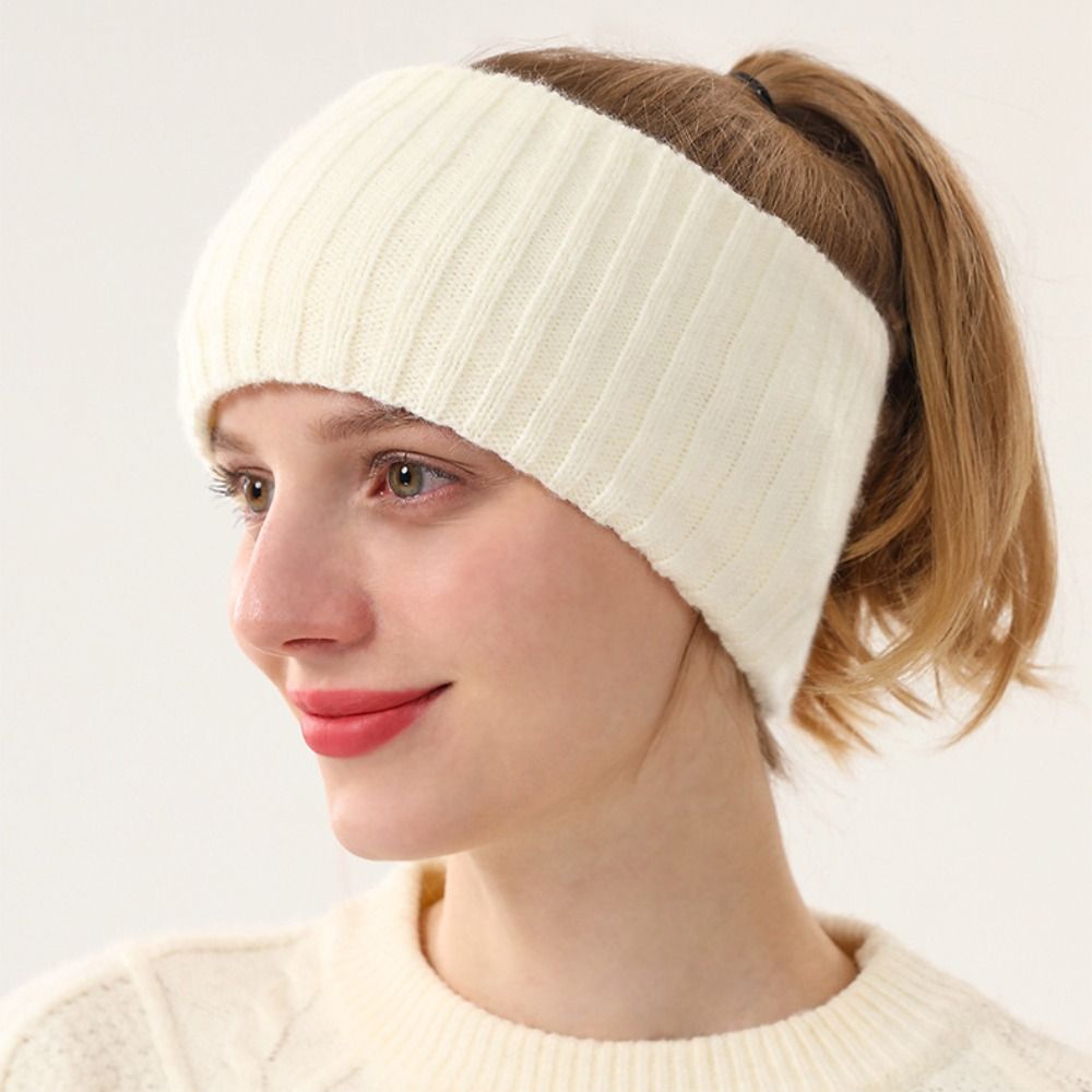 Winter Headband Fleece - Zoete oorwarmer gebreide hoofdband, pluizig fleece