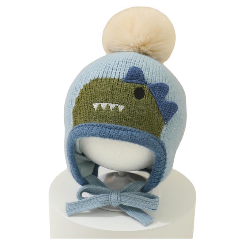 Knit Beanie Hat Warm - Leuke Cartoon Dieren Pompom Hoed Baby