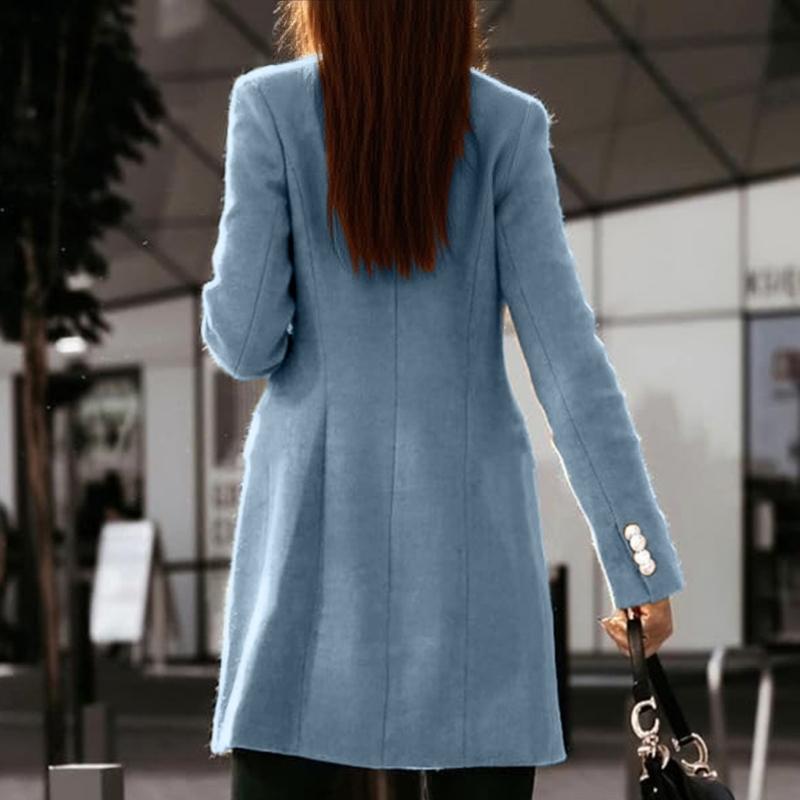 Dames herfst-winterwollen jass - Wool Coat Peacoat recensie en prijs