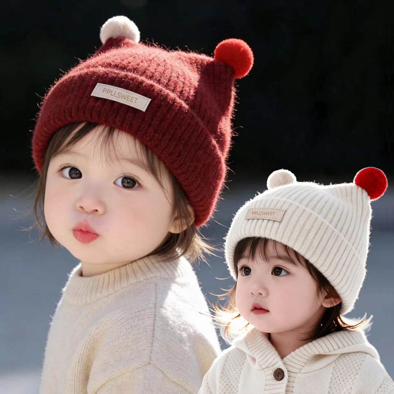 1-4Year Baby Gebreide Muts Leu - Knit Beanie Hat Warm recensie en prijs
