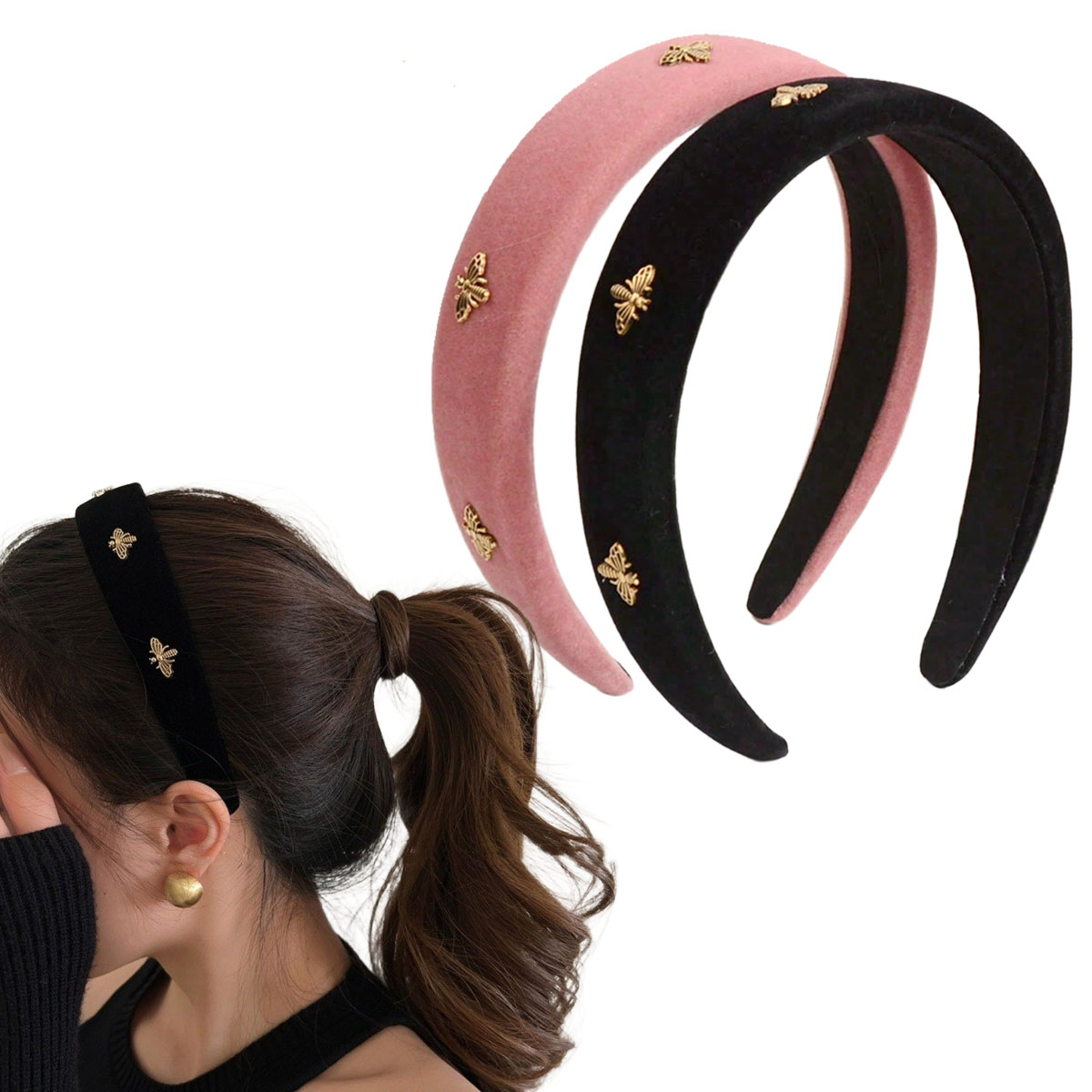 Little Bee zwart fluwelen hoof - Winter Headband Fleece recensie en prijs